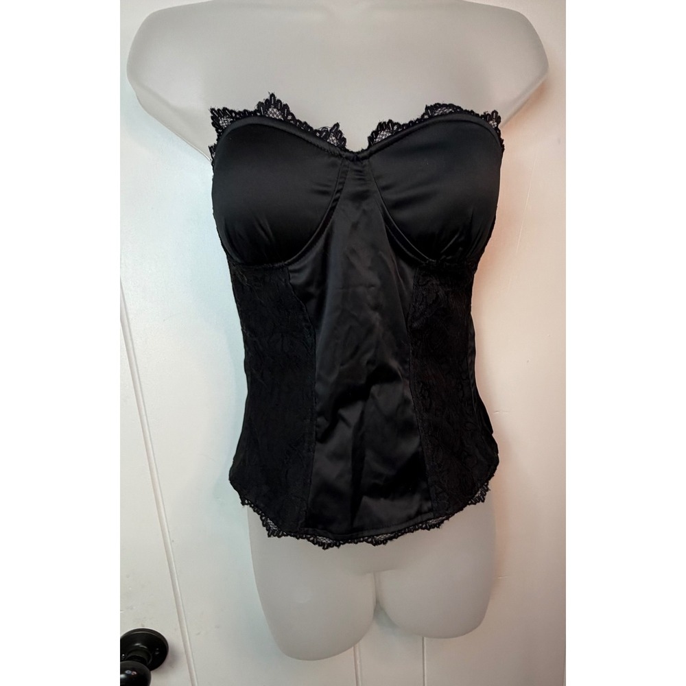 Twentyone Black Goth Fairy Lace Corset Zip Light Padding Medium